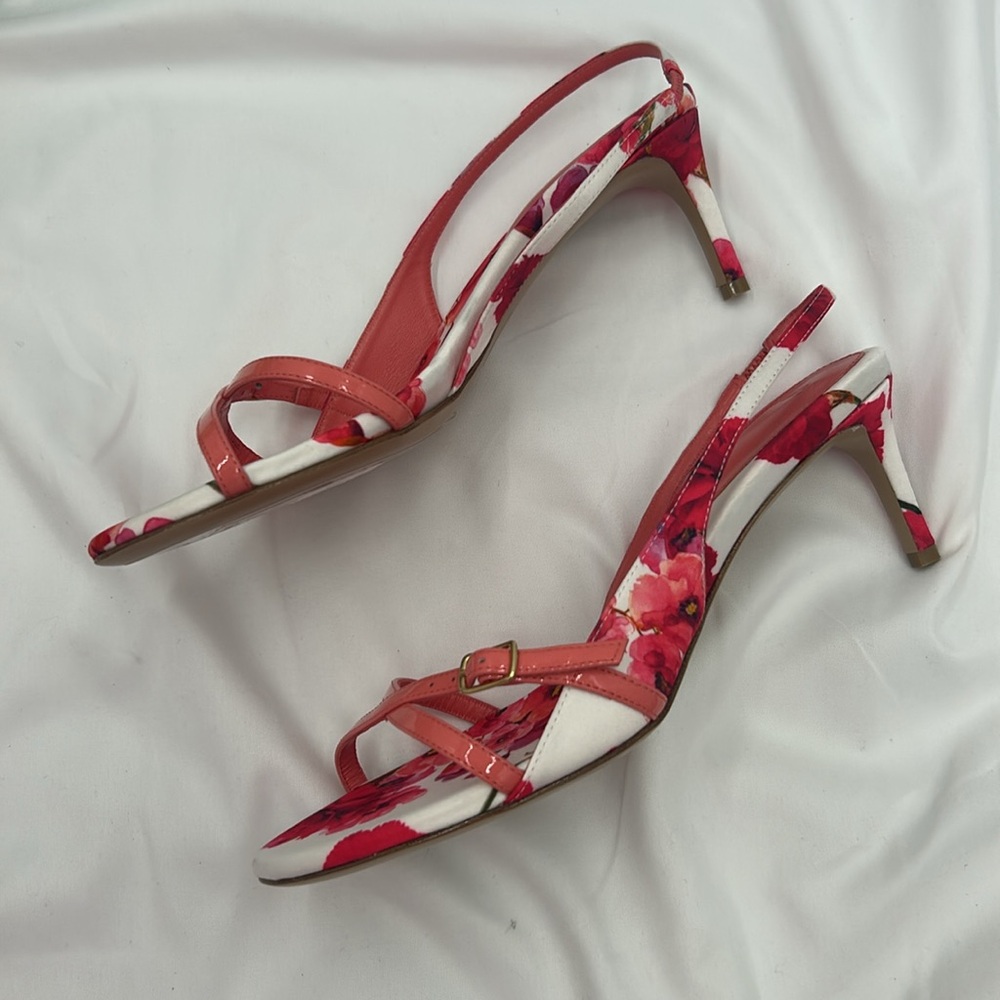 Alexandre Birman Maia 60 Canvas & Leather Slingback Sandal, Pink size 38/8 - Picture 3 of 11